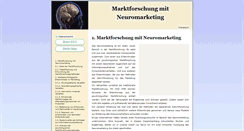 Desktop Screenshot of marktforschung-mit-neuromarketing.de